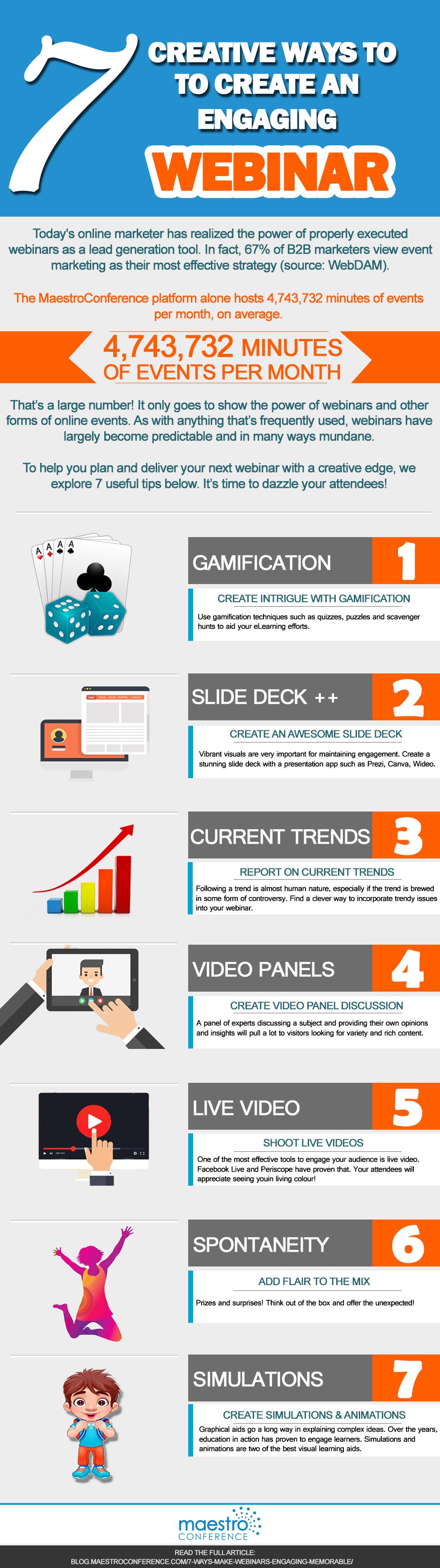 What are some creative webinar ideas?